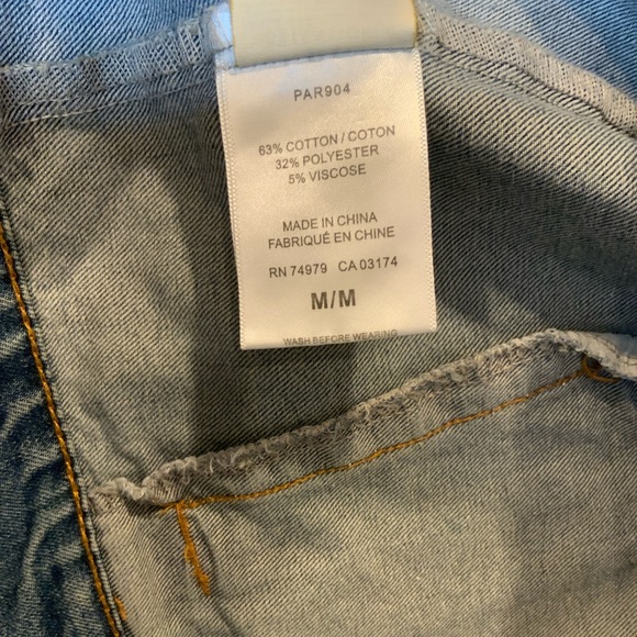 Santana Jean Jacket  with Accented Stitching on Front - Size M - Picture 5 of 5